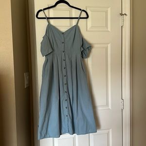 Lulus off the shoulder midi dress